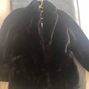 Black Unreal Fur Jacket